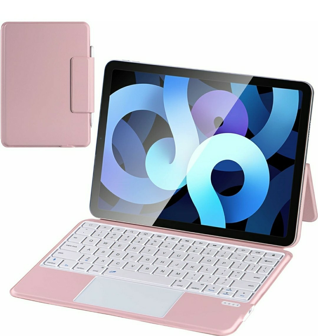iPad Air キーボード付きケース（10.9/11インチ）軽薄＆磁気吸着 タッチパネル搭載 ipad キーボード ケース/ 5.2 Bluetooth キーボード付き_画像8