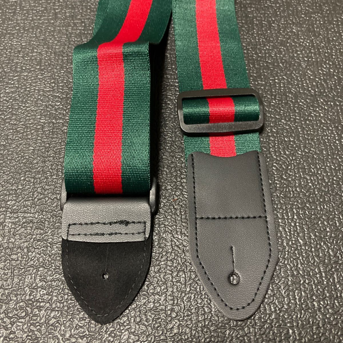 * prompt decision * new goods!! guitar strap green × red *