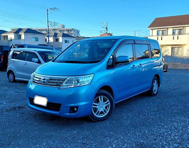 車検2年付き☆諸費用なし☆日産セレナ 20G☆H21年式☆両側パワースライドドア☆3列シート、8人乗り、後席モニター、スマートキー_画像2