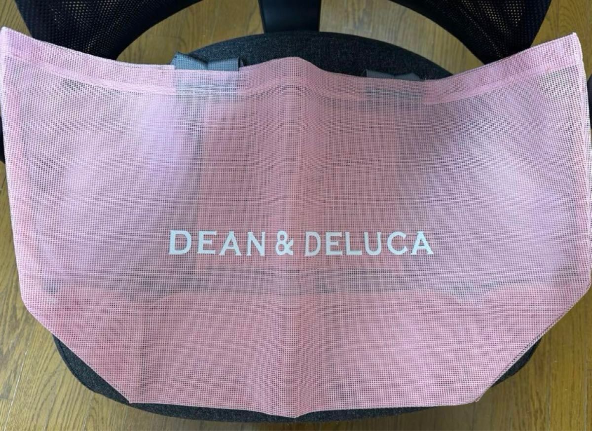 DEAN&DELUCA ディーン&デルーカ メッシュトートバッグ ピンク　L