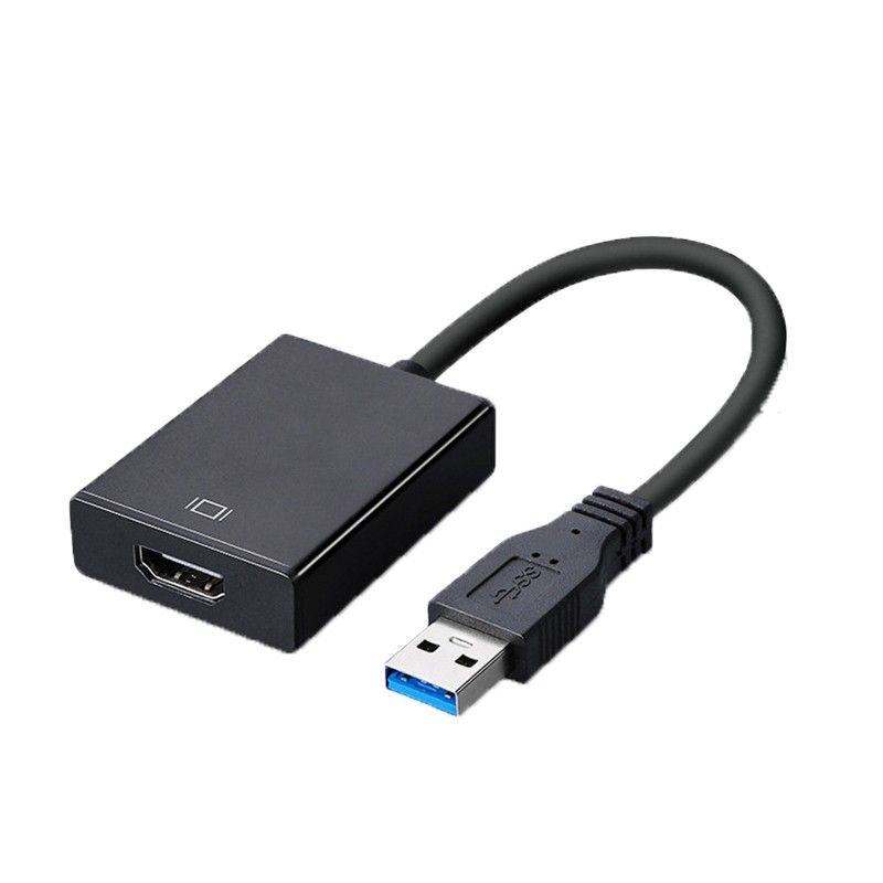 USB HDMI 変換ケーブル 黒色 USB 3.0 to HDMI メス V1.4 1080P フルHD  パソコン Mac 
