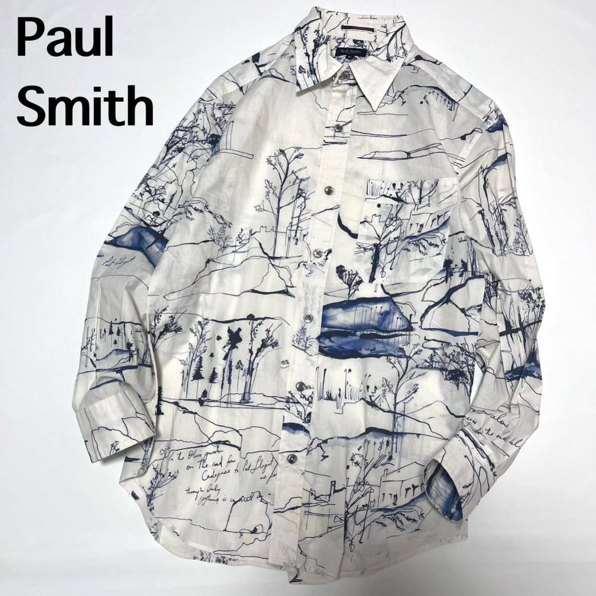 PaulSmith ポールスミス 長袖シャツ シャツ トップス 総柄 柄 PaulSmith ポールスミス 長袖シャツ シャツ トップス 総柄 柄