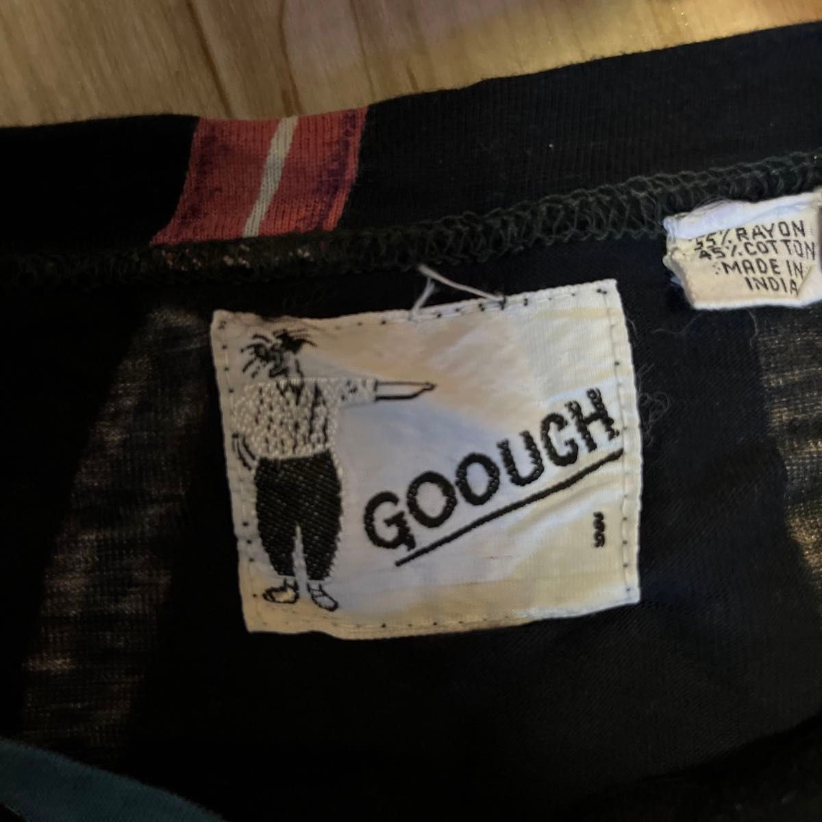 GOOUCH      Tシャツ 半袖 古着 プリント 90s グレー マムート tシャツ