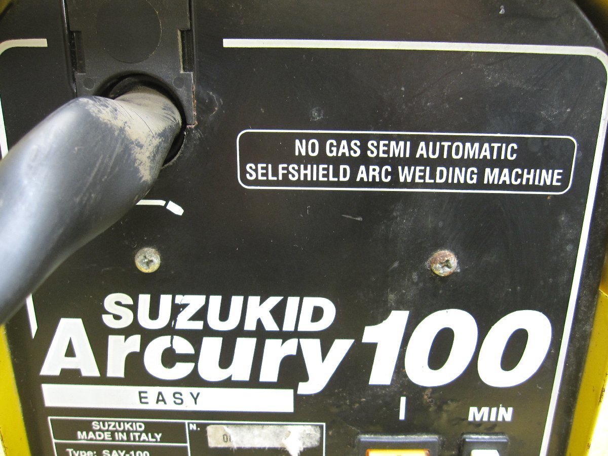 スター電器 SUZUKID スズキッド アーキュリー100 SAY-100 100V ノンガス半自動溶接機 Arcury100 半自動溶接機 アーク溶接機 人気 小型_画像2