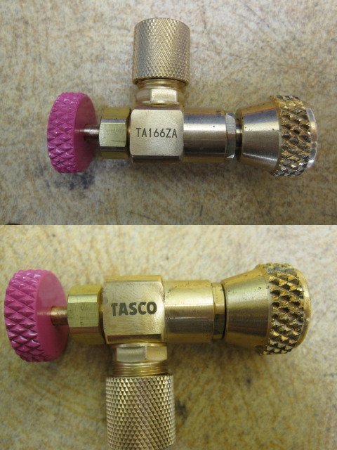 美品 TASCO タスコ イチネン ゲージマニホールド ボールバルブ式 R410A R32 圧力計 エアコン マニホールド 冷媒 空調 ガス補充 充填_画像6