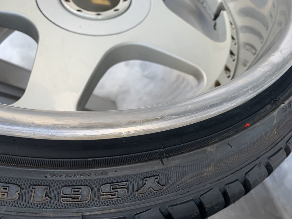 SSR ケーニッヒ 10.5j +8 225/35R18 18インチ 新品タイヤ 当時物 深リム KS アルミホイールの画像5
