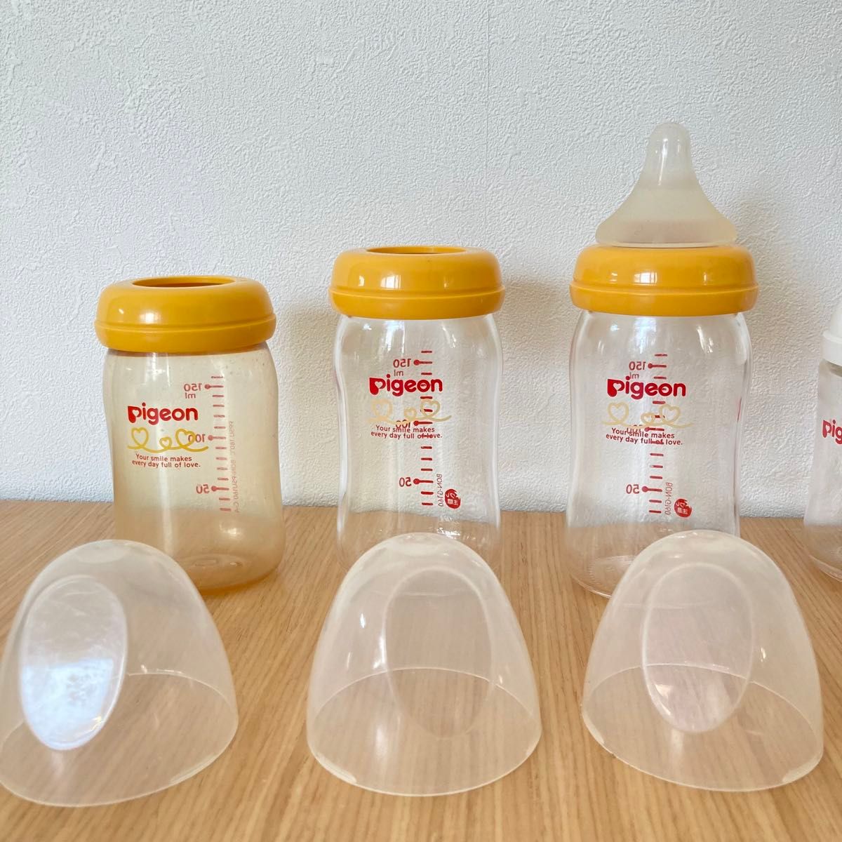 ピジョン　哺乳瓶　合計3本　 母乳実感　出産準備