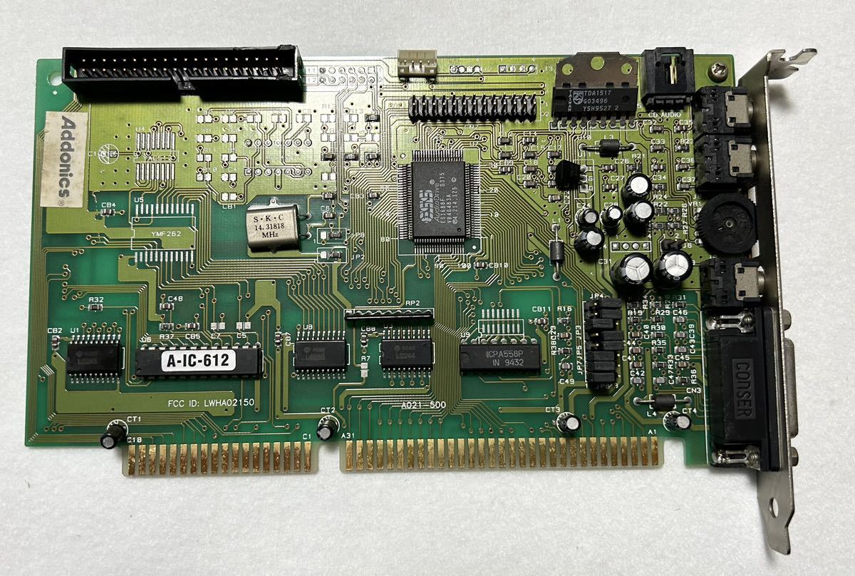 【ISAバス】 サウンドカード ESS ES1688F D375搭載 Addonics 長期保管品_画像1