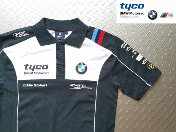 訳あり商品【最新モデル★正規品】 新品 TYCO BMW Motorrad モトラッド オフィシャル Ｔシャツ サイズUK-L（日本のXL）白/紺 Mスポーツ_画像1