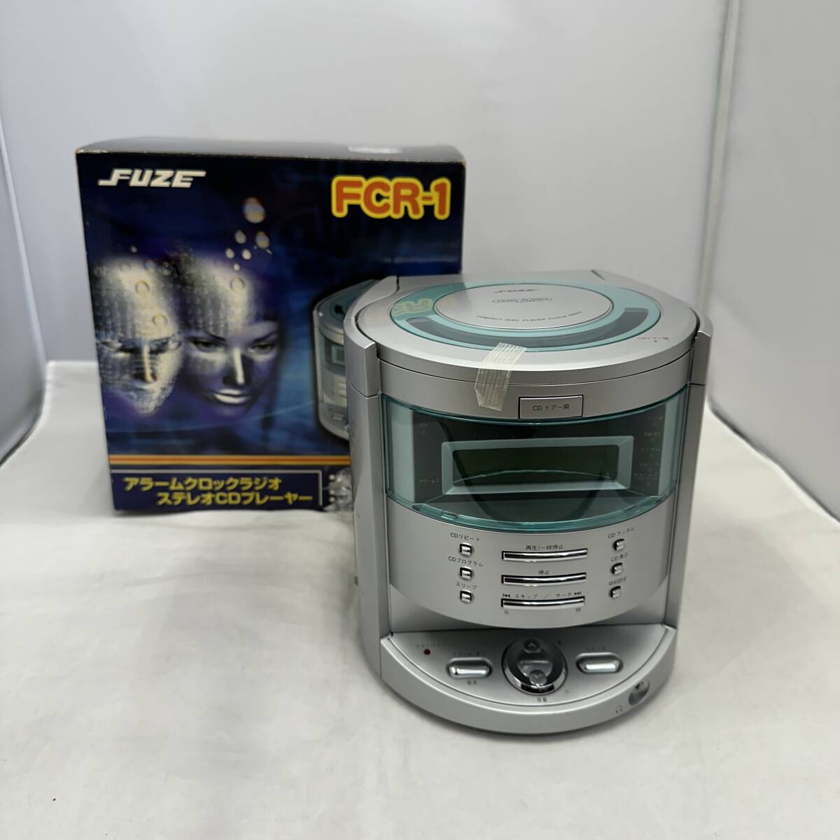 [ unused * storage goods ] FUZE fuse FCR-1 alarm clock radio stereo CD player radio-cassette Showa Retro 