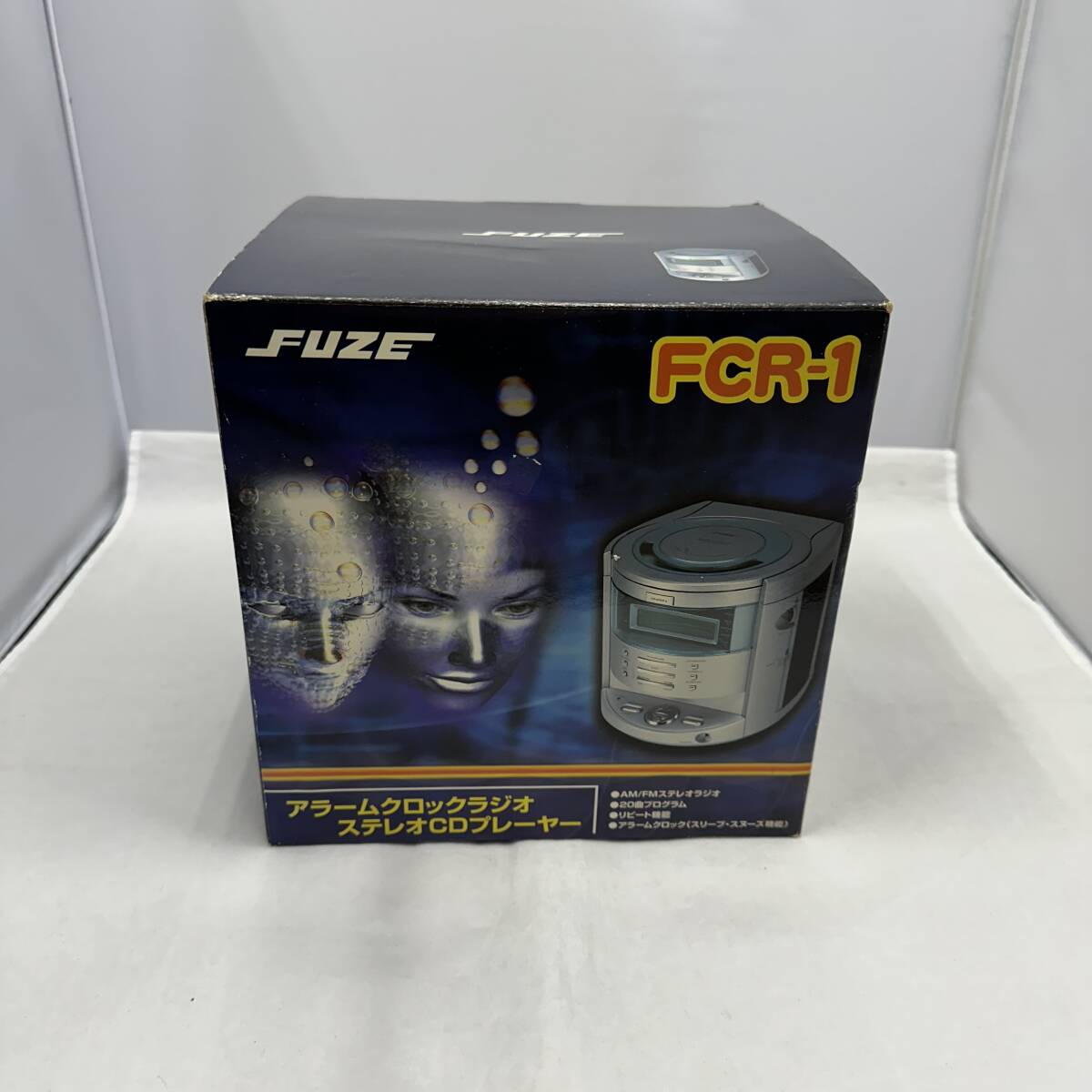[ unused * storage goods ] FUZE fuse FCR-1 alarm clock radio stereo CD player radio-cassette Showa Retro 