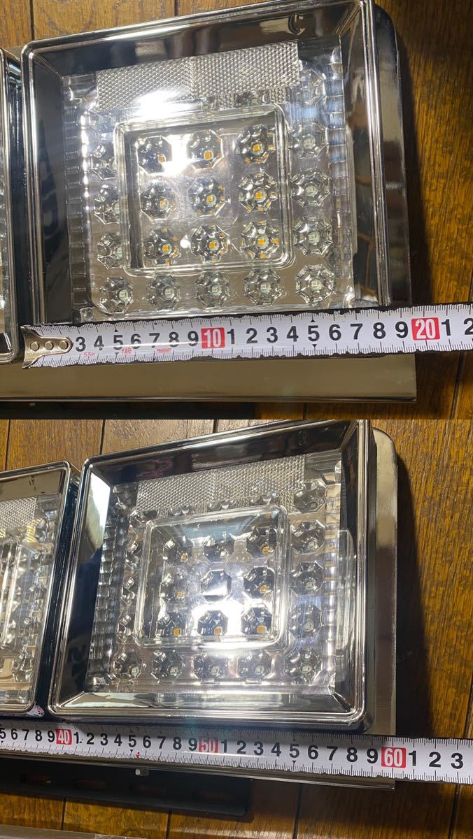 トラック用 テールランプ 三連テール ダイソー 450mm 30アングル HF-LED 2個 Taillight 動作未確認 _画像7