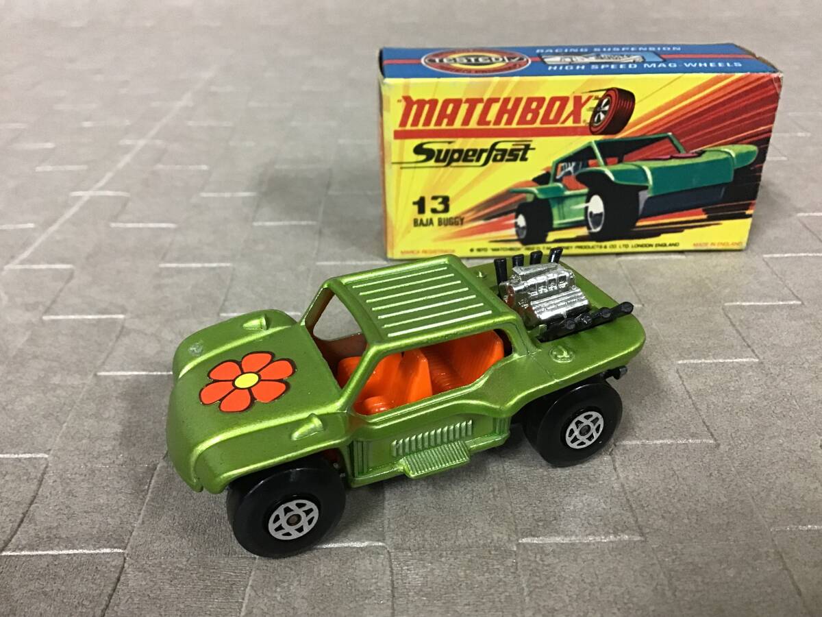 m13】 MATCHBOX マッチボックス No.13 BAJA BUGGY ミニカー 当時物 レトロ 昭和レトロ レア物 希少 ヴィンテージ_画像1