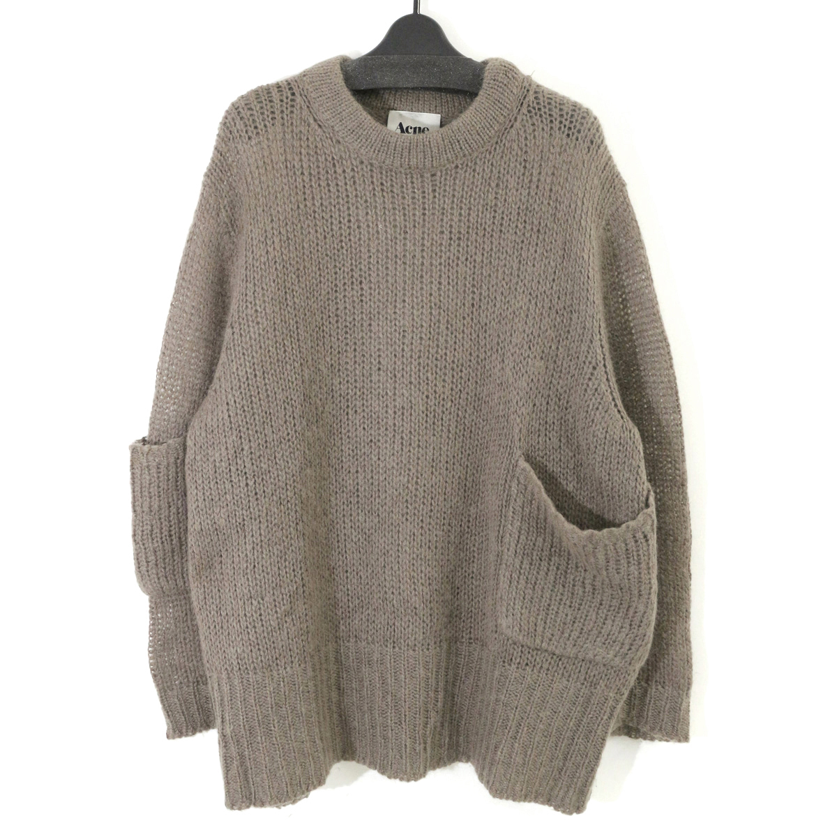 Acne 12AW ウールナイロンポケットデザインニットセーター S 12080570320630 アクネ_画像1