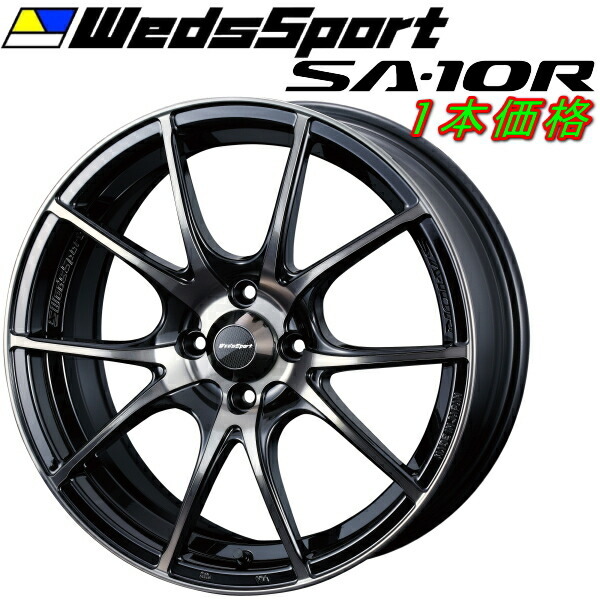 WedsSport SA-10R ホイール1本 ゼブラブラックブライト 6.5-16インチ 4穴/PCD100 インセット+48_画像1