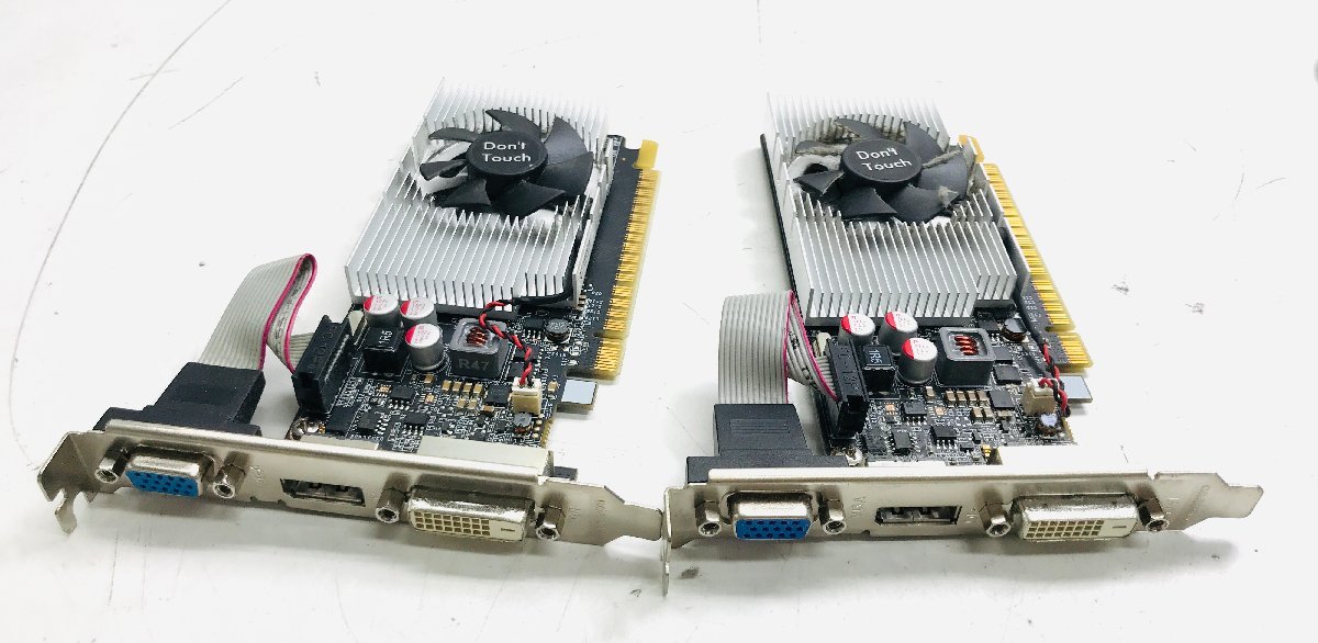 中古動作品２枚セット　GeForce GT635 1G DDR3 DVI/VGA/DP グラフィックボード/ビデオカード_画像1