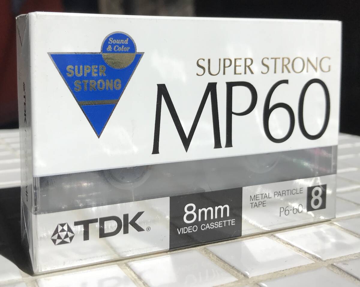 【未開封】TDK 8mmビデオテープ 60分 MP60 未開封 未使用 メタルテープ メタルポジション P6-60SSMP 8ミリビデオテープ 8ミリビデオ_画像1