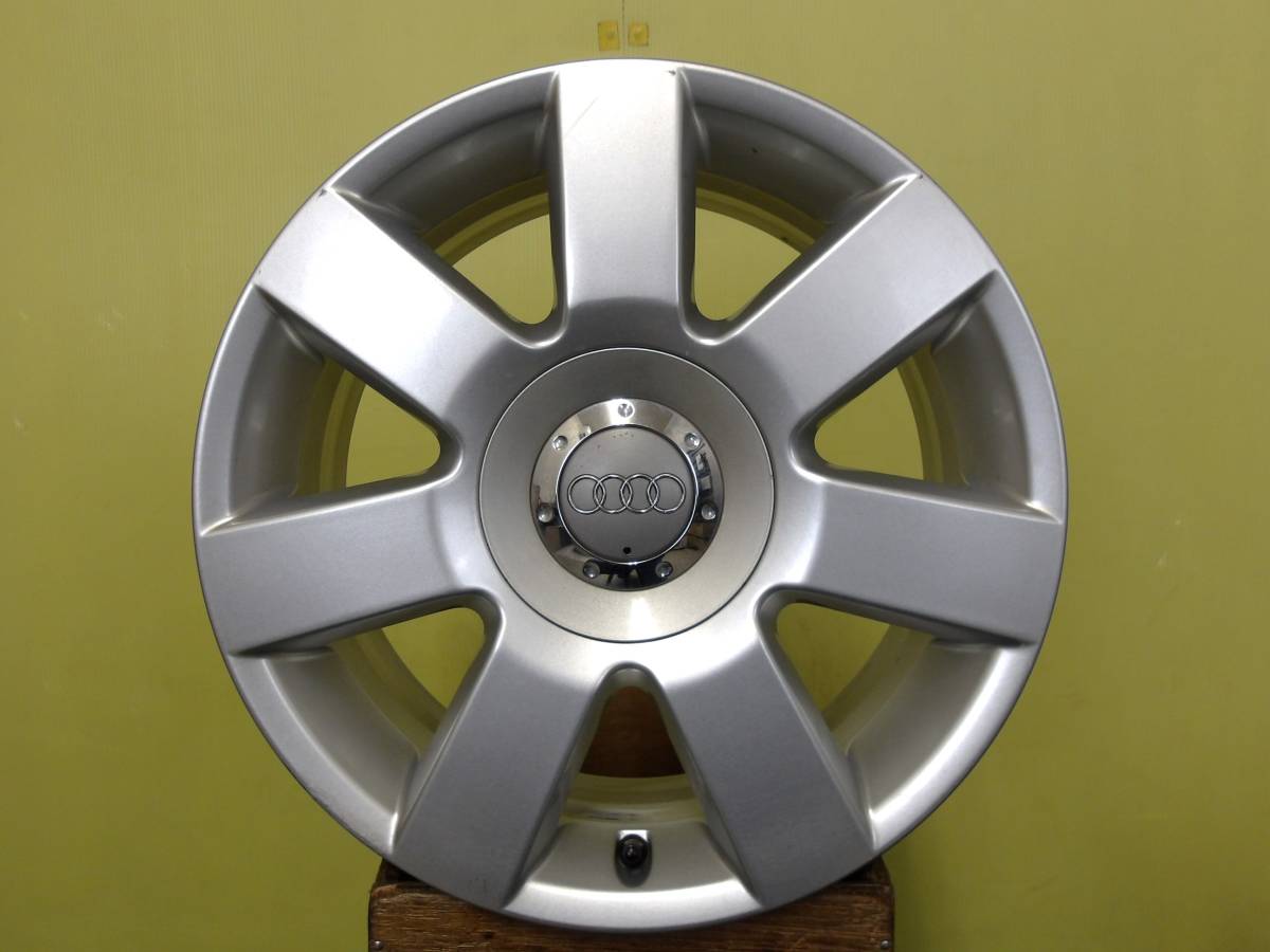 H2276 中古 4本 AUDI アウディ 純正 16 x 7J +31 5H 100 シルバー A3 8L TT 8N 品番 8NO 601 025 M_画像3