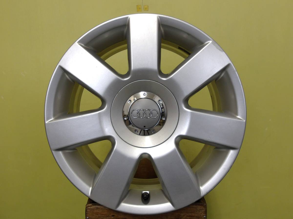 H2276 中古 4本 AUDI アウディ 純正 16 x 7J +31 5H 100 シルバー A3 8L TT 8N 品番 8NO 601 025 M_画像5