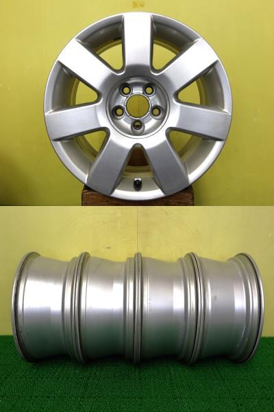 H2276 中古 4本 AUDI アウディ 純正 16 x 7J +31 5H 100 シルバー A3 8L TT 8N 品番 8NO 601 025 M_画像7