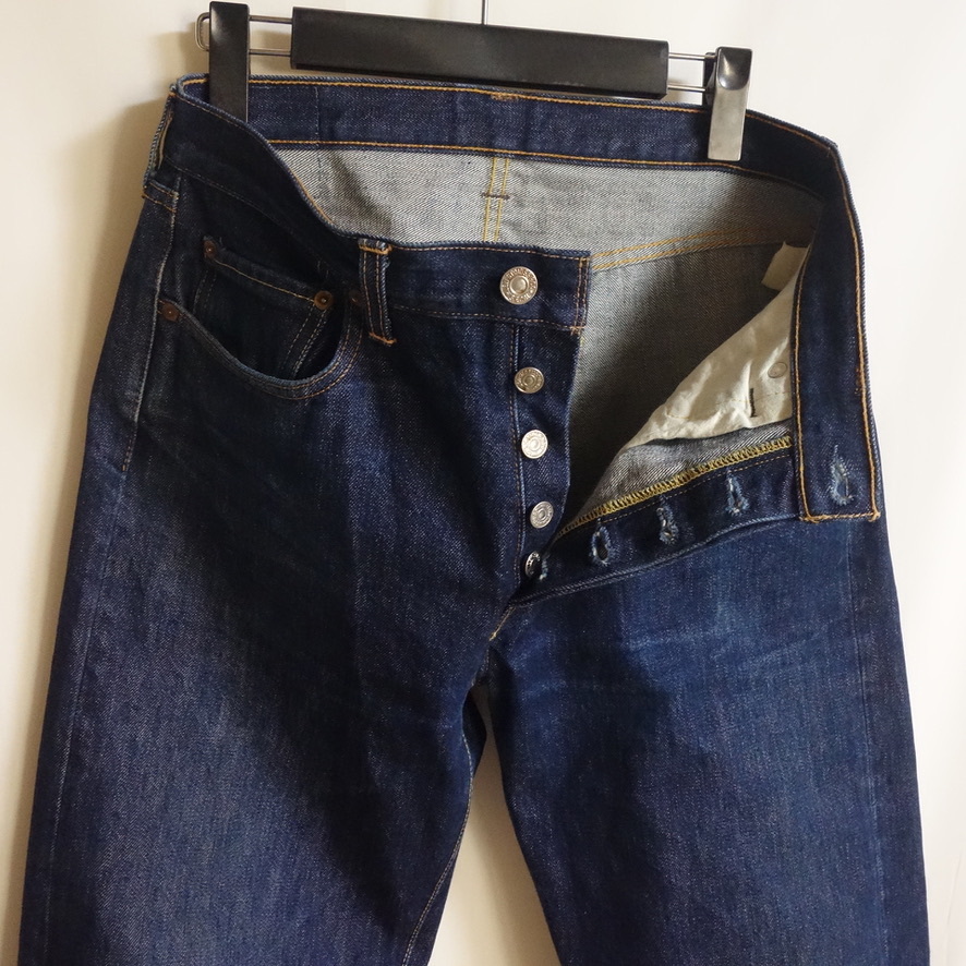 【米国製 リーバイス 66501-0008 501XX 1966年モデル W32】LEVI'S LVC リジットデニム BIG E USA製 復刻 ダブルネーム_画像5