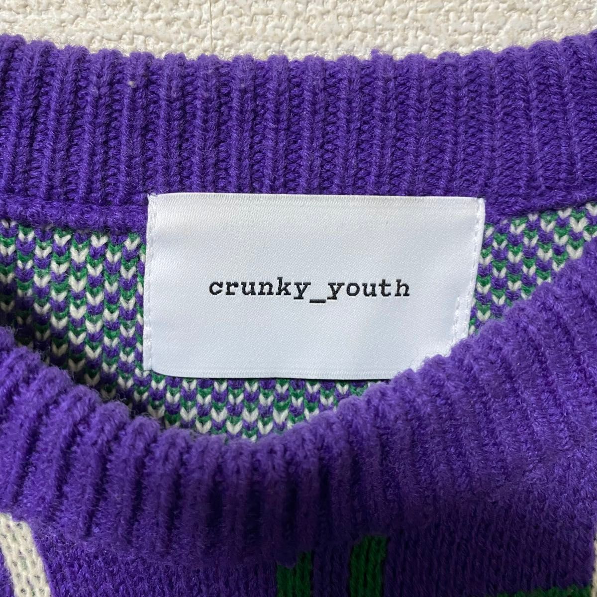 crunky_youth 韓国ブランド　オーバサイズ　ニットセーター