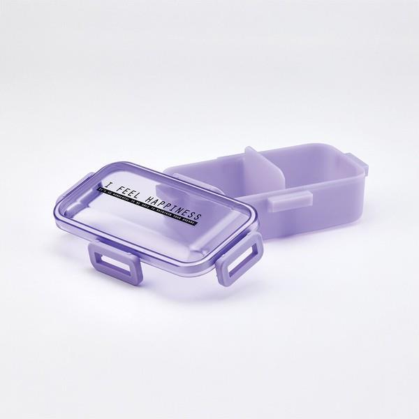  lunch box 530ml lunch box anti-bacterial dishwasher correspondence .... see-through color pale lavender ske-ta-