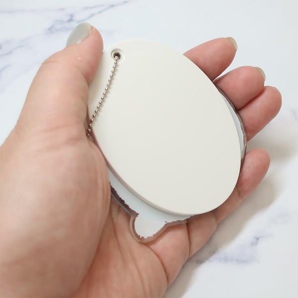  black mi sliding mirror large hand-mirror compact mirror 