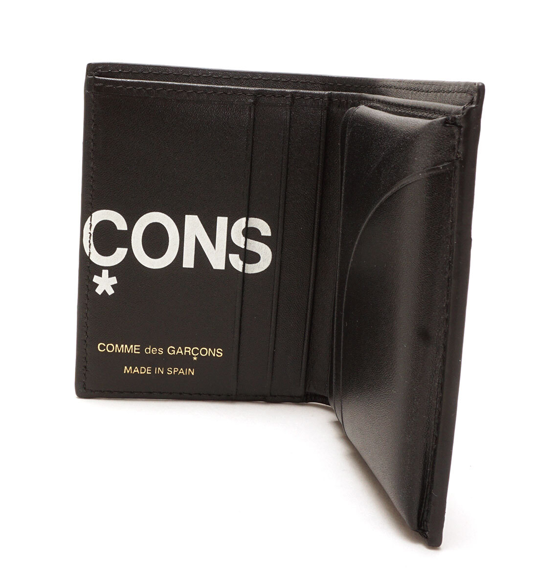  new goods * genuine article COMME DES GARCONS 2. folding purse unisex black box attaching black SA0641HL