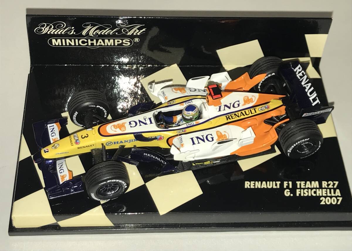 1/43 ミニチャンプス F1 2007 ルノーR27 ジャンカルロ フィジケラ_画像4