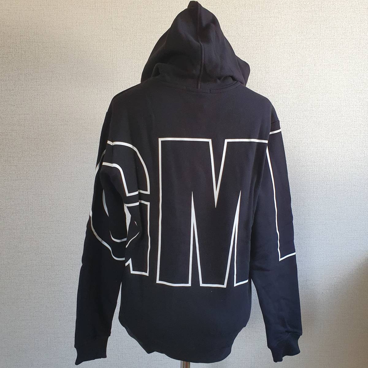 [ new goods * unused ]MSGM KIDS big Logo Parker black 14Y 025304