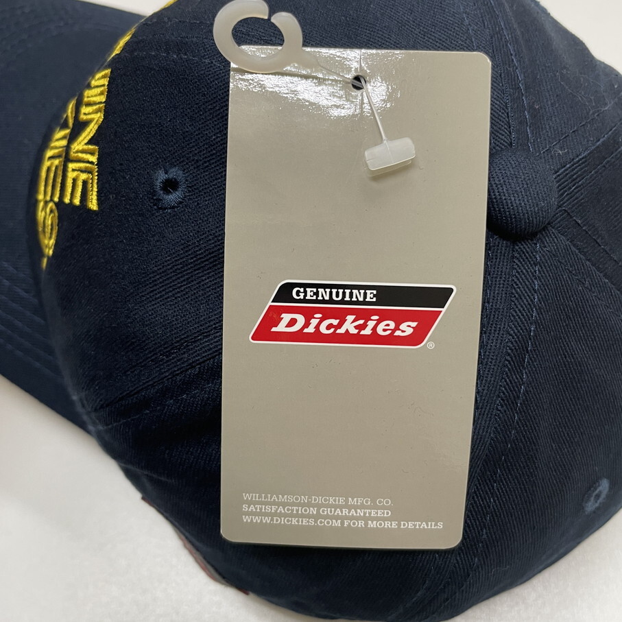 未使用品 Dickies ネイビー キャップ メンズレディース アウトドアキャンプ カジュアル ウォーキング アメリカンロゴ タグ 紺 ディッキーズの画像4