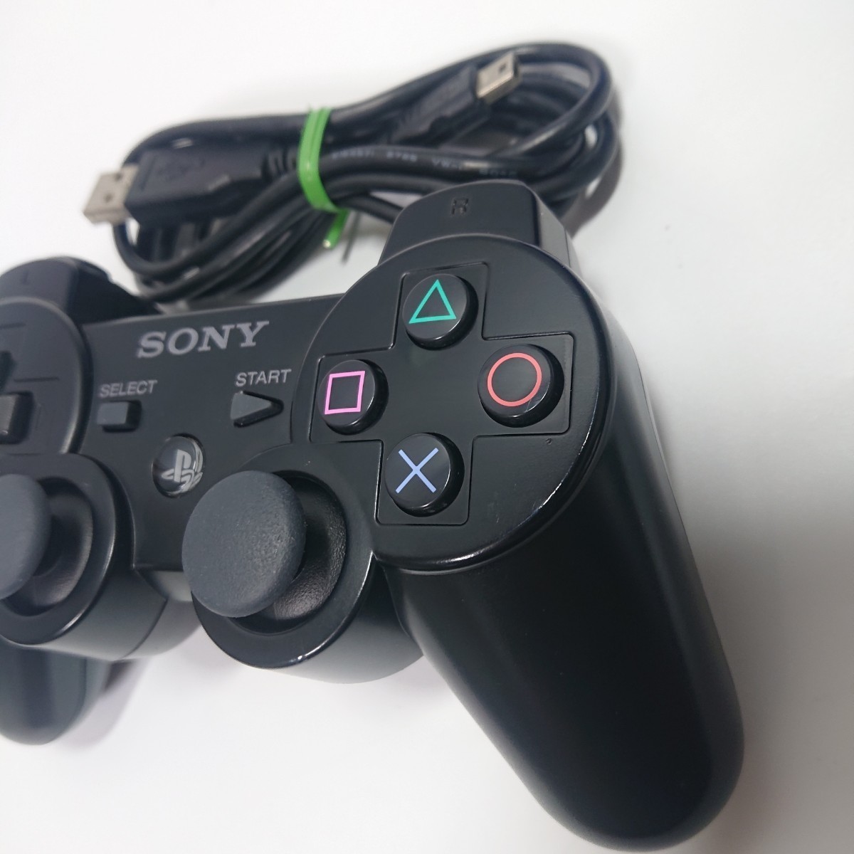 【清掃済み】PS3 純正 コントローラー DUALSHOCK3 SONY デュアルショック3 USBケーブル _画像3