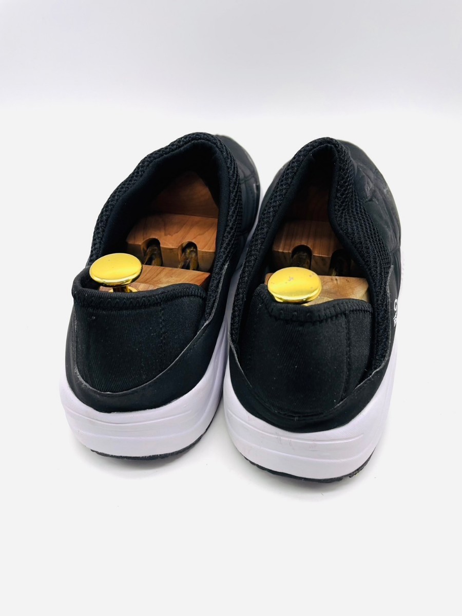  удар цена![ сильнейший casual модель!][PIKO pico one отметка Logo ] высококлассный туфли без застежки обувь! черный × белый /jp27cm!2.23