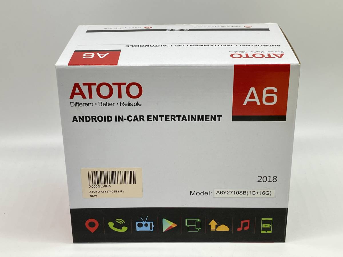 美品♪ ATOTO A6 Android搭載 カーナビゲーション AVシステム A6Y2710SB 1G+16G 2018_画像1