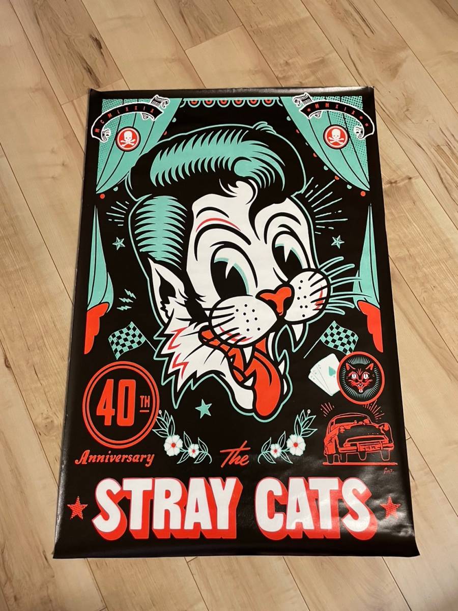 ストレイキャッツ ポスター ブライアンセッツァー ロカビリー stray cats brian setzer 50s ビンテージ インテリアの画像1