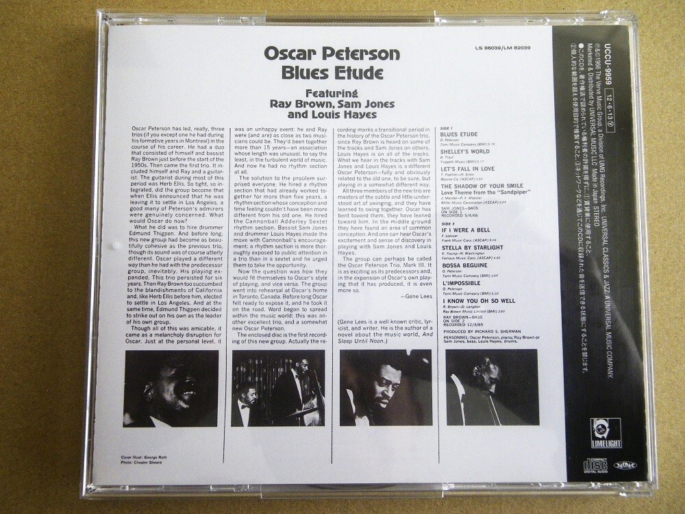 【極美良品ＣＤ】 Oscar Peterson / Blues Etude // オスカー・ピーターソン / ブルース・エチュード♪UCCU-8223の画像2