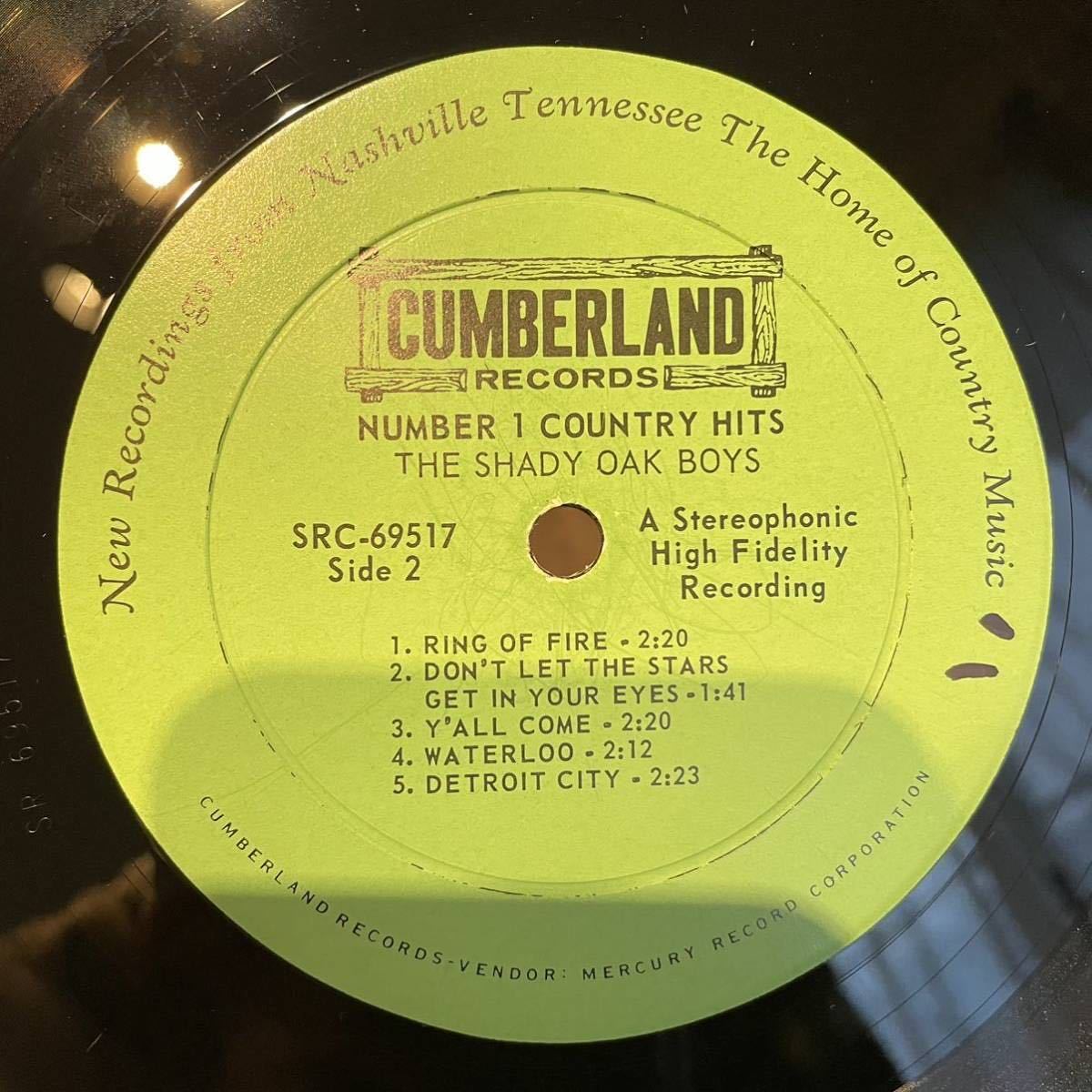 【US盤Org.深溝】The Shady Oak Boys Number 1 Country Hits Cumberland Records SRC-69517_画像4