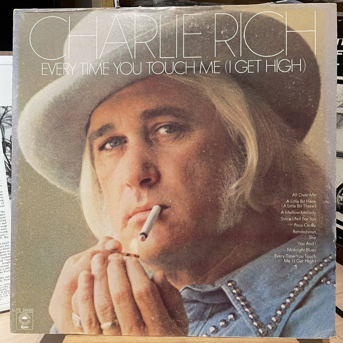 【US盤Org.】 Charlie Rich Every Time You Touch Me (I Get High) (1975) Epic PE 33455_画像1