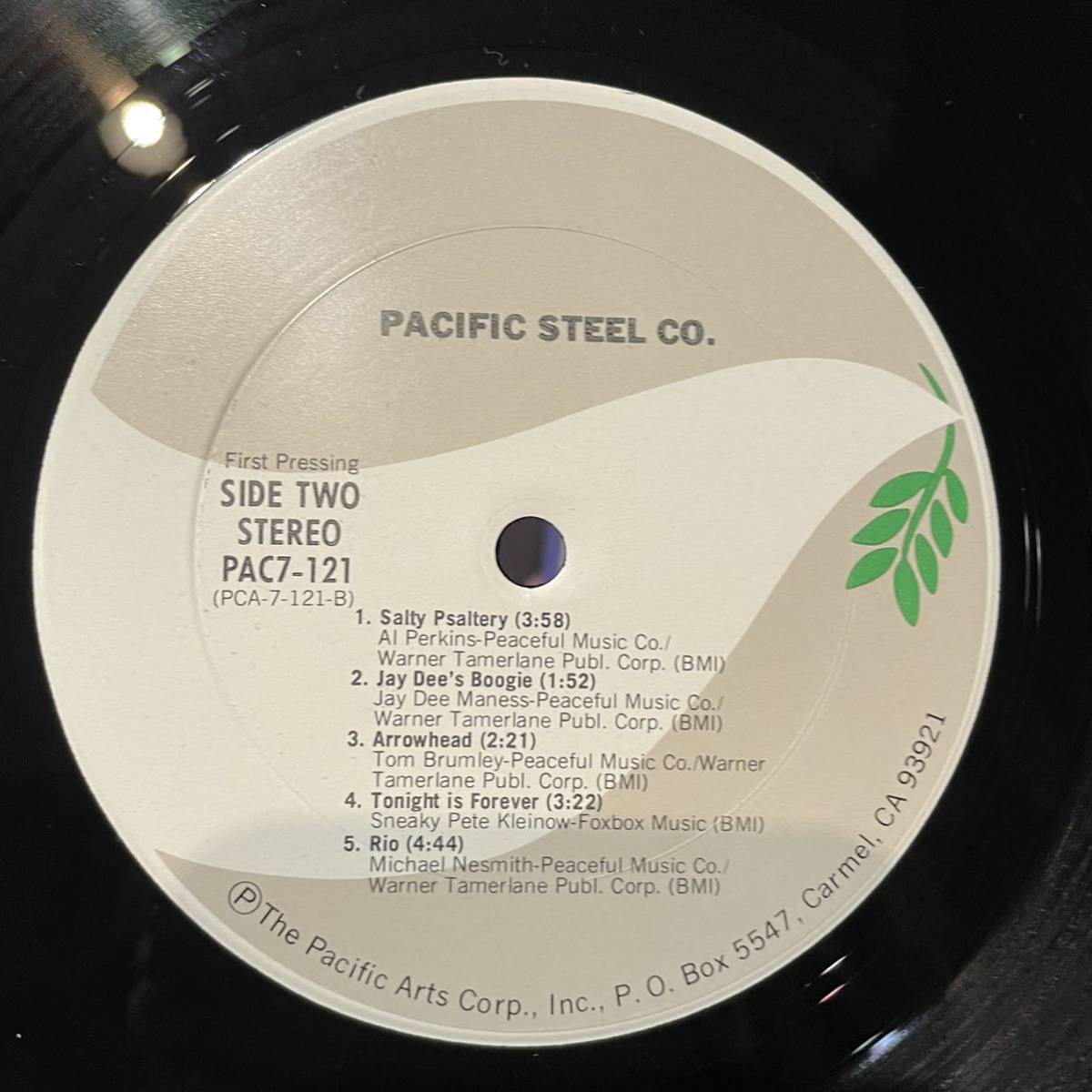 [US запись Org.]Pacific Steel Company Pacific Steel Company (1978) Pacific Arts PAC121 Jay Dee Maness, Sneaky Pete Kleinow, Al Perkins
