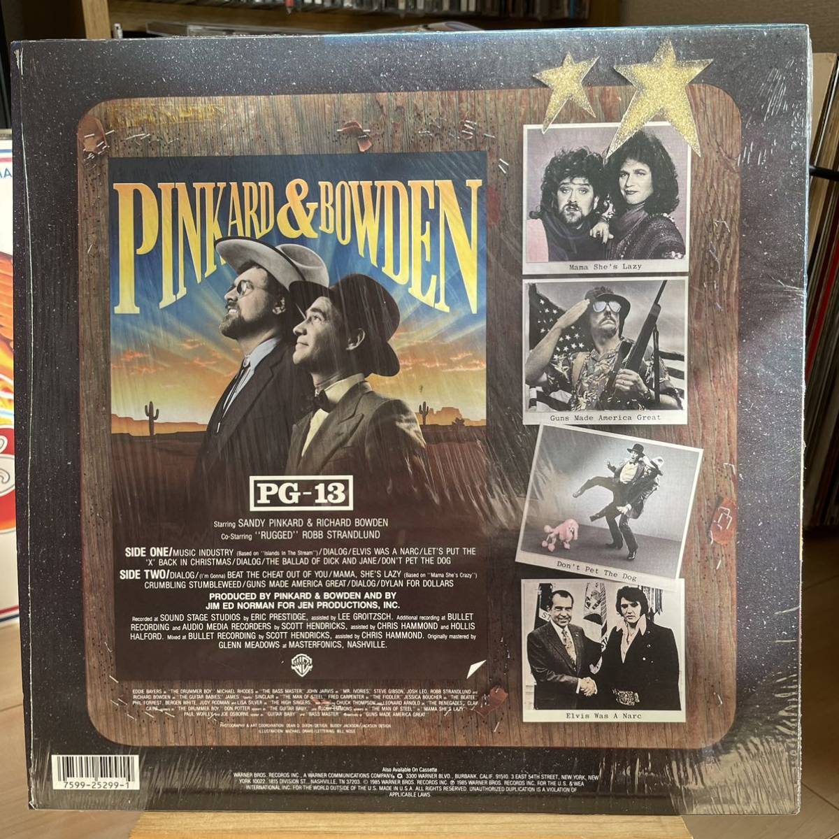 【US盤Org.】Pinkard & Bowden PG-13 (1985) Warner Bros. Records 1-25299 シュリンクの画像2