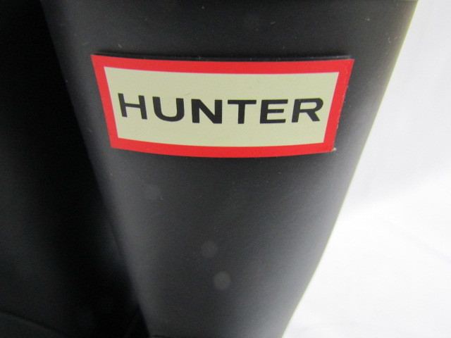 HUNTER ハンター 長靴 ブーツ レインブーツ ブラック WFS1013RMA ラバー 黒 25.0cm ■13114_画像2