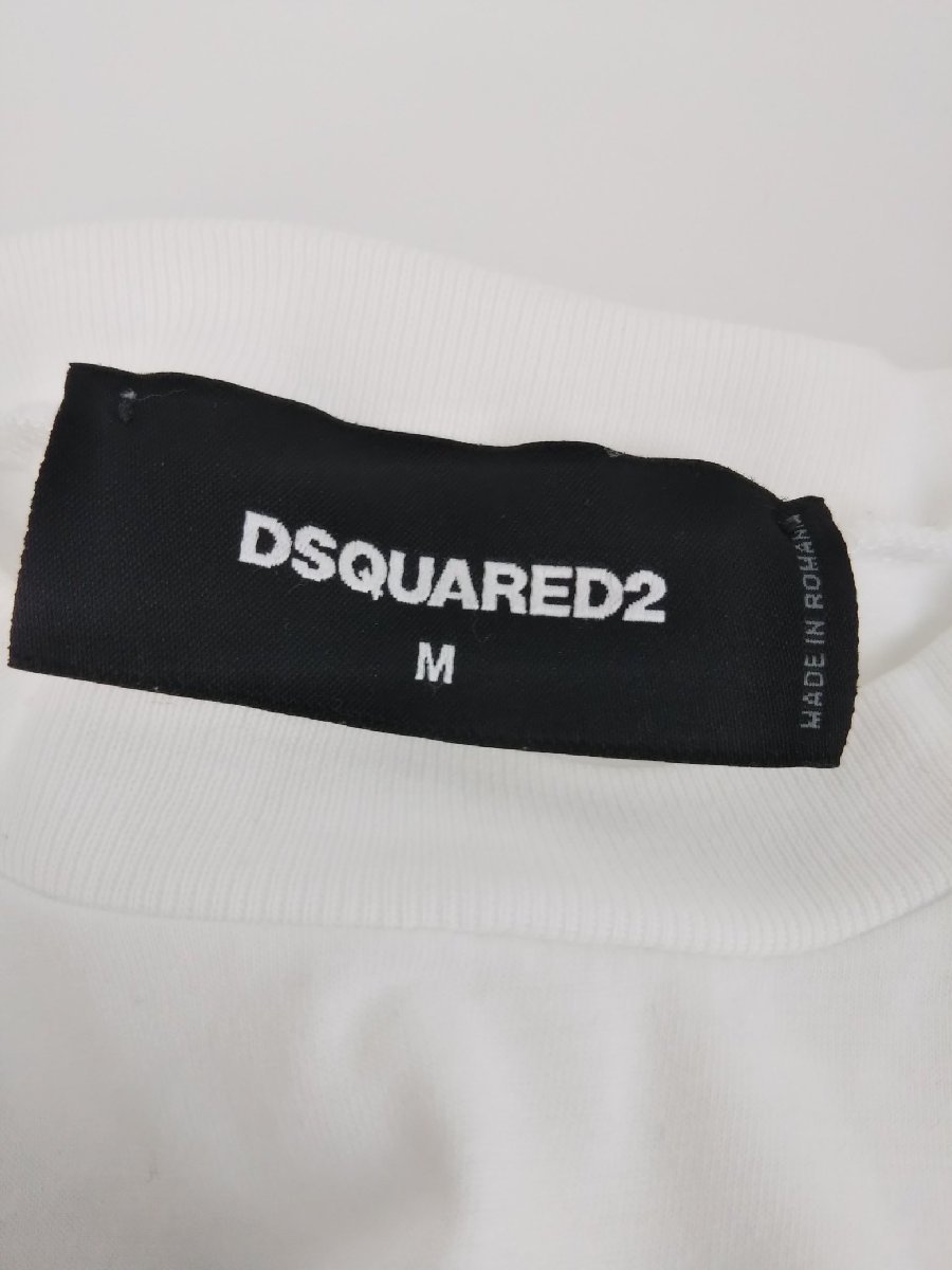 DSQUARED　ディースクエアード　Tシャツ　WAVING LOGO　ウェービングロゴ　定価約2.5万円_画像4