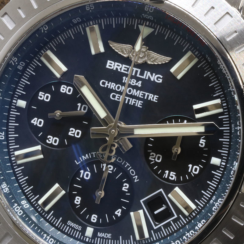 BREITLING ブライトリング クロノマット JSP ブラックマザーオブパール リミテッド 300本限定 AB01152A/BH20 自動巻 (質屋 藤千商店)_画像8