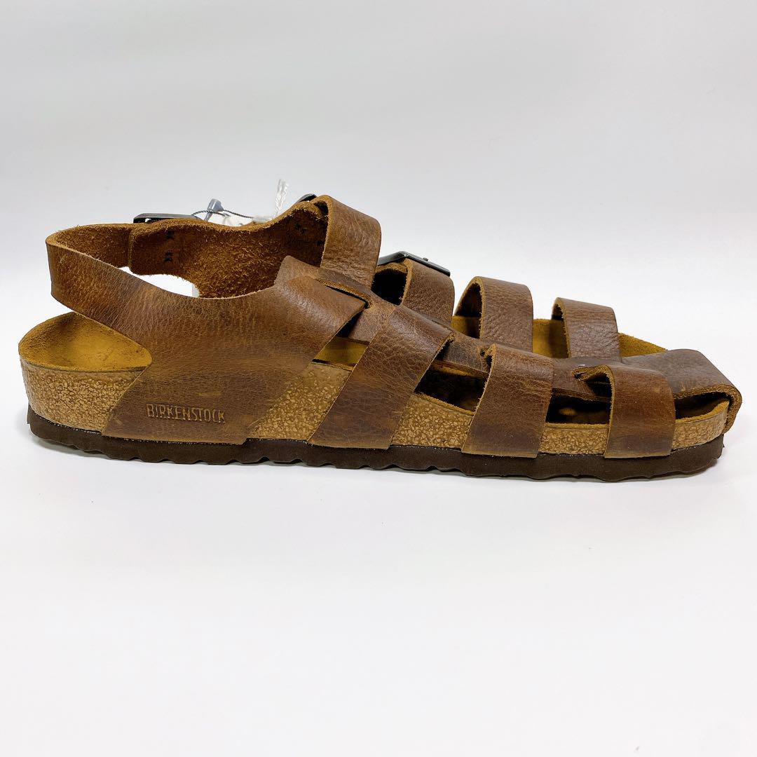 未使用BIRKEN STOCK Zadar 27 グルカサンダル オイルドレザー_画像7