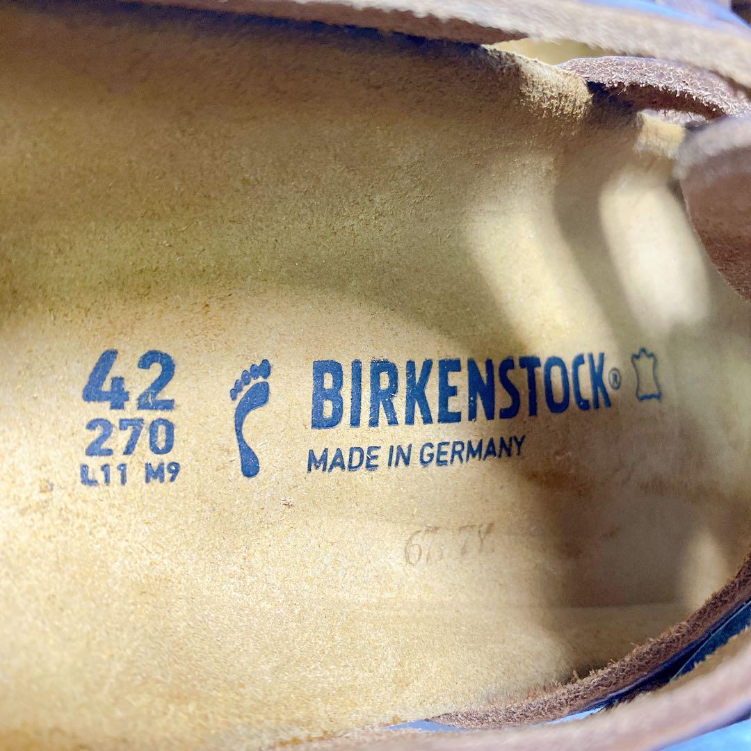 未使用BIRKEN STOCK Zadar 27 グルカサンダル オイルドレザー_画像8