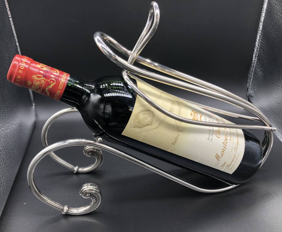 アンティークシルバー ワインボトルホルダー ワインホルダー シルバープレート 高級銀製品