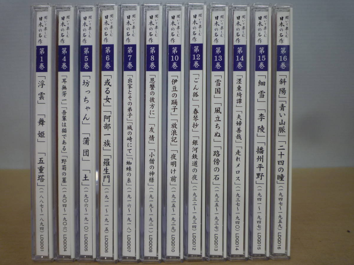 ▼(609)CDまとめ 小説朗読 聞いて楽しむ日本の名作 舞姫/野菊の墓/坊っちゃん/羅生門/蜘蛛の糸/その他 合計12枚 ※ジャンク ■60_画像10