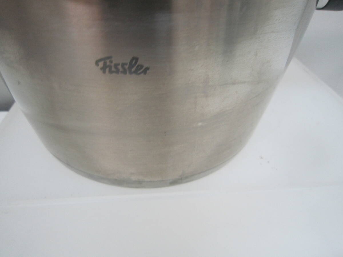 ★7）片手圧力鍋・フィスラー 「Fissler」 6L　IH対応　箱、説明書なし　※使用感現状品■100_画像3