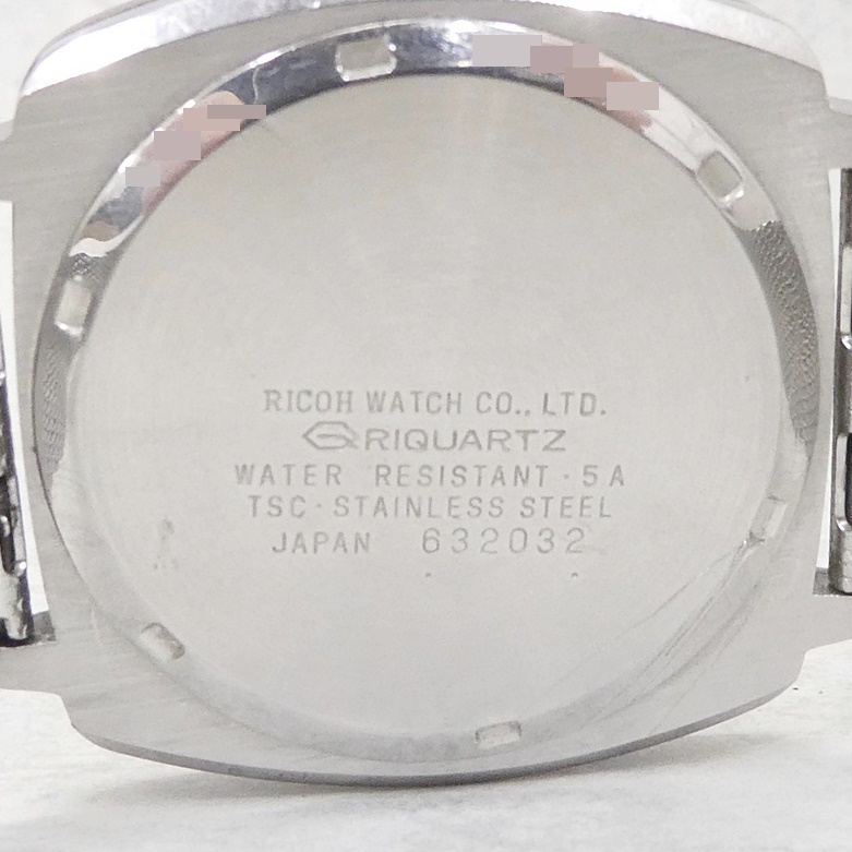 札経01 00-000000-98 [Y] (0214-5) RICOH リコー Apex アペックス RIQUARTZ 632032 メンズ クォーツ 腕時計の画像5